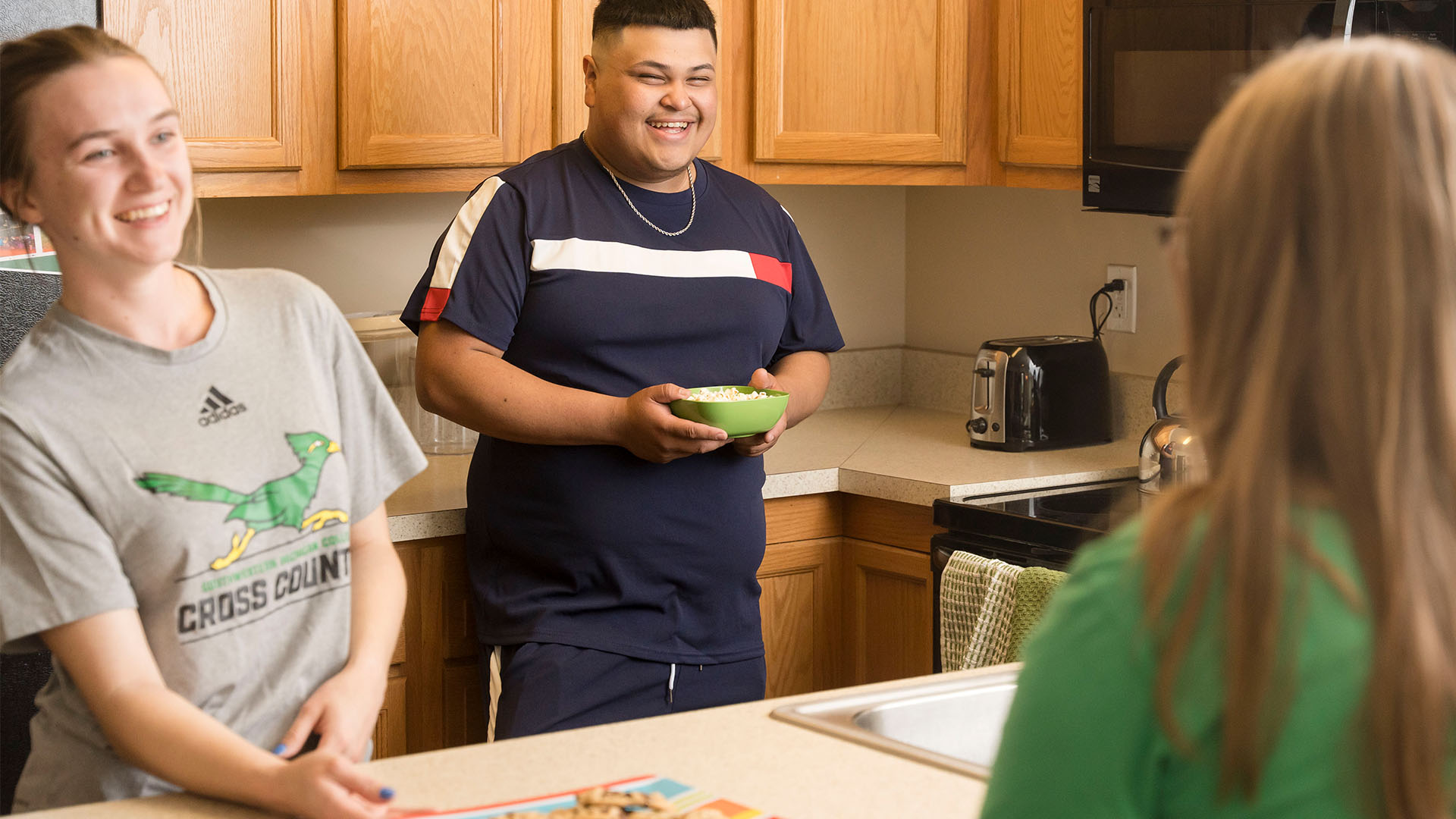 Each residence hall room at SMC offers a full kitchen.