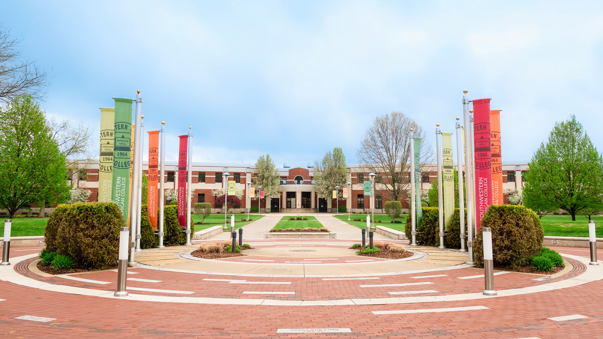 Alumni Plaza is at the center of the SMC Dowagiac Campus