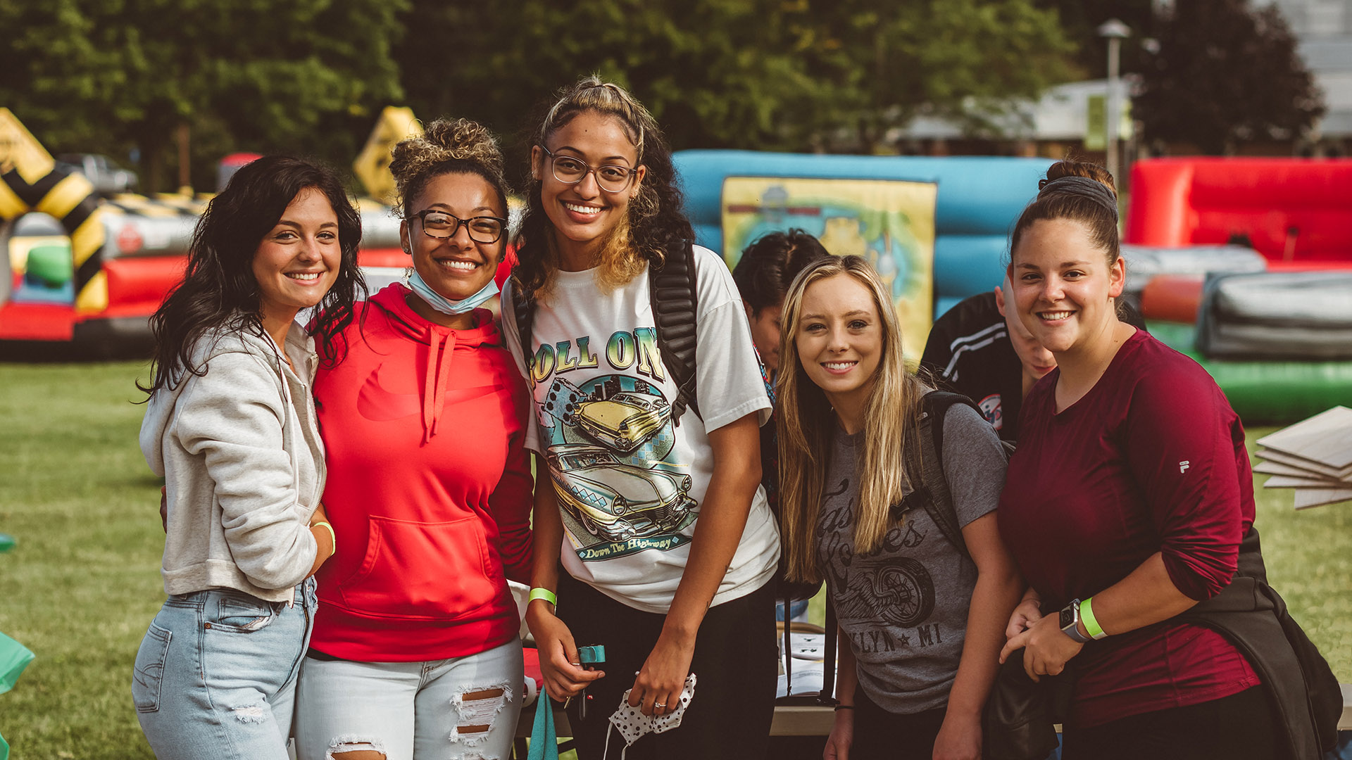 Group of students enjoying Campus Bash