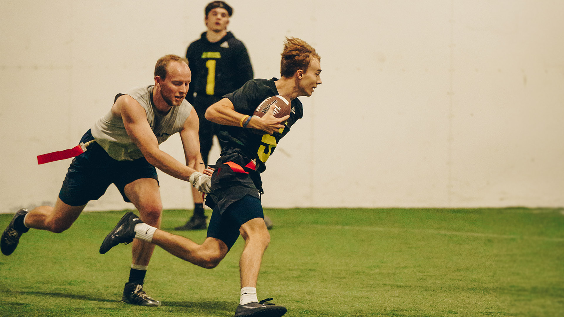 Flag football is one of the many intramural activities at SMC.