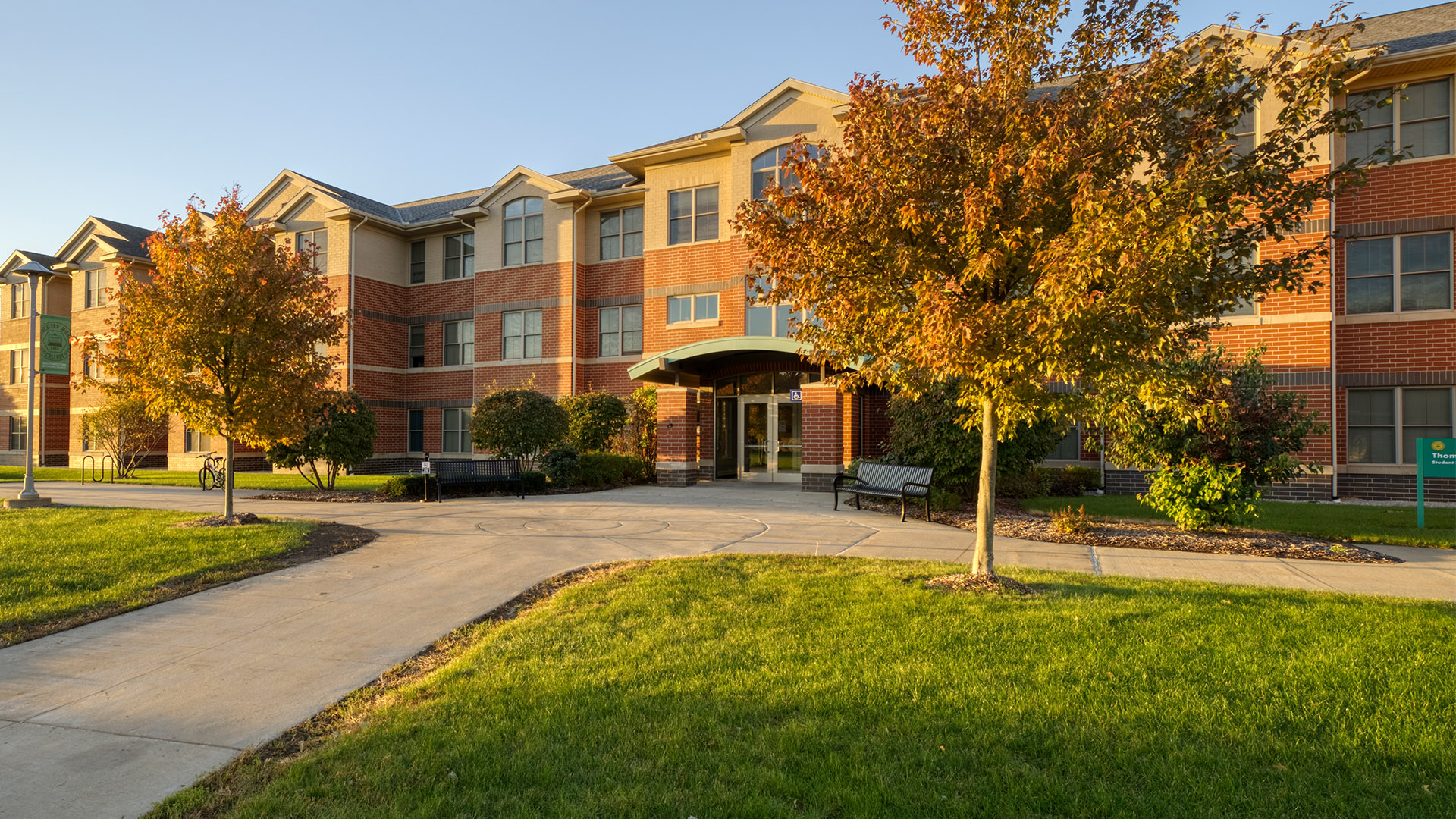 Exterior of one of SMC's residence halls