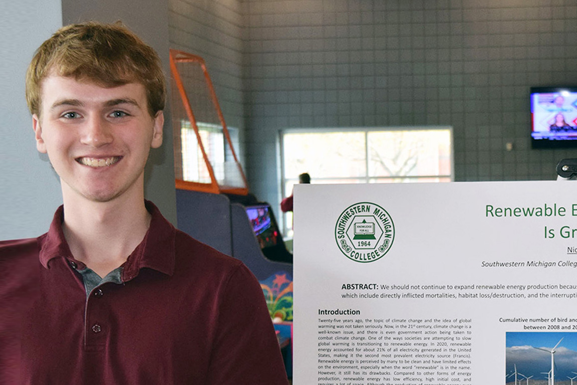 Before presenting in New Orleans, Nick Weston, a semi-finalist for a Jack Kent cooke Undergraduate Transfer Scholarship and cross country athlete, presented his research during SMC's NoTED Talks.