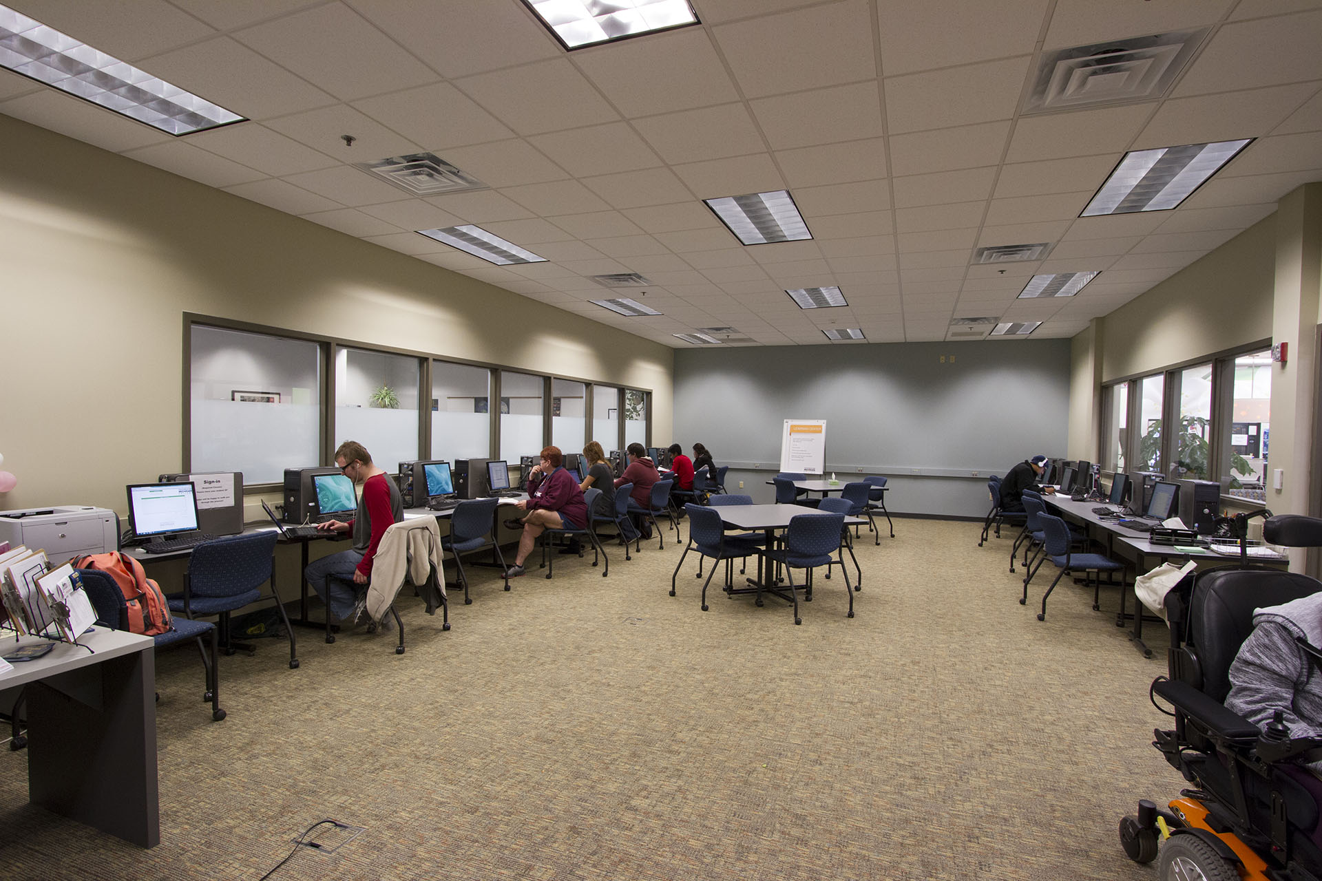 The testing center on the Niles campus