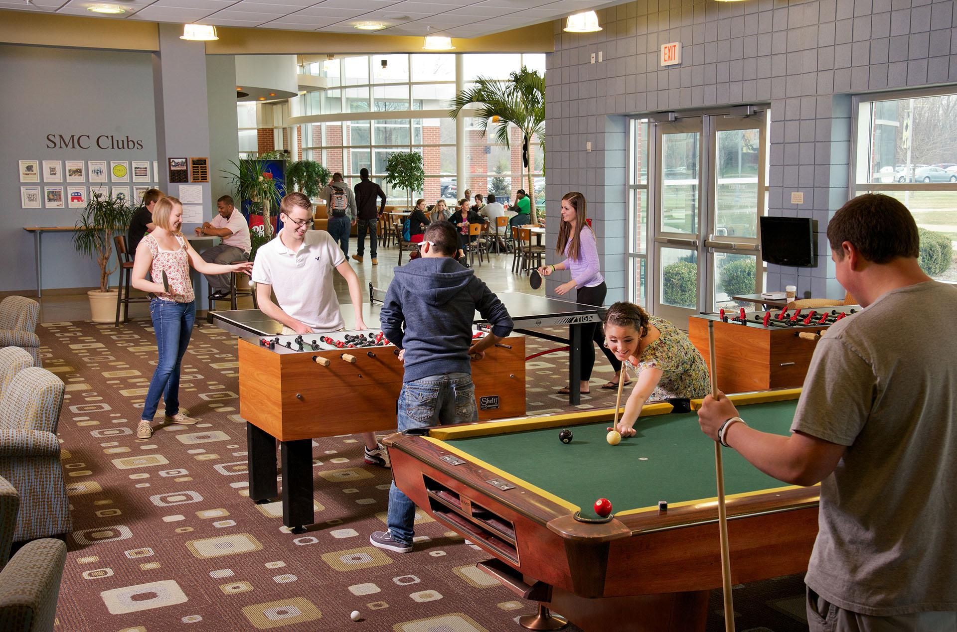 The game room in the SAC