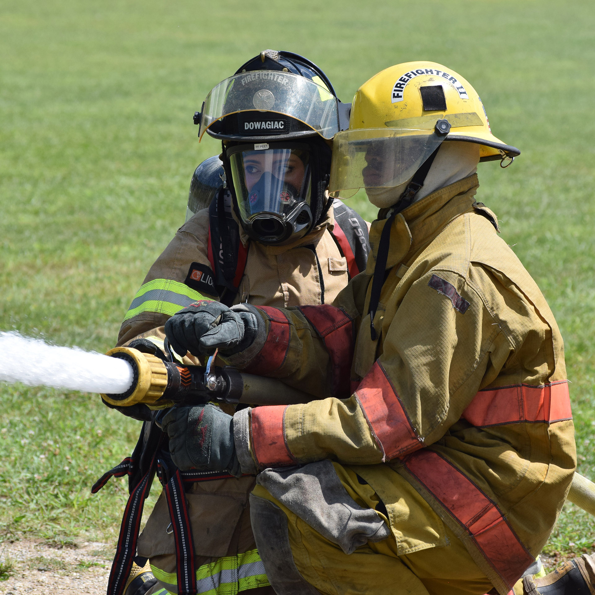 Besides fighting fires for DFD, Britney Peet is an SMC nursing student