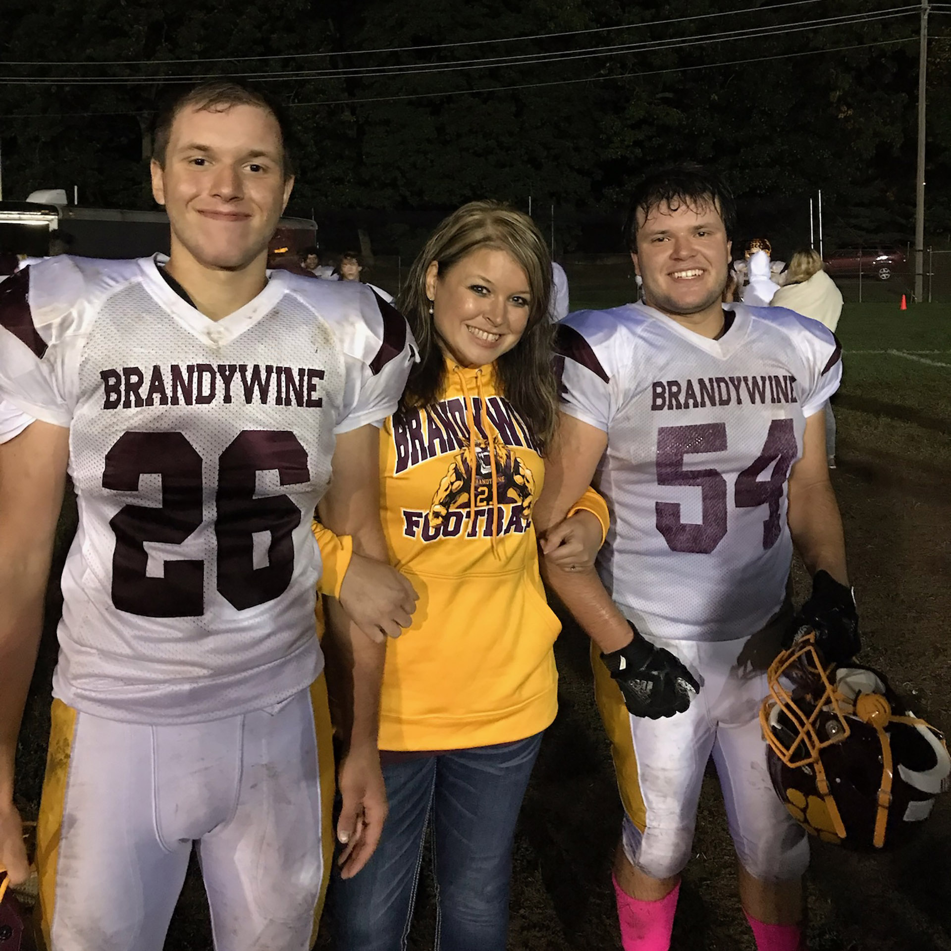Her sons played football for the Bobcats
