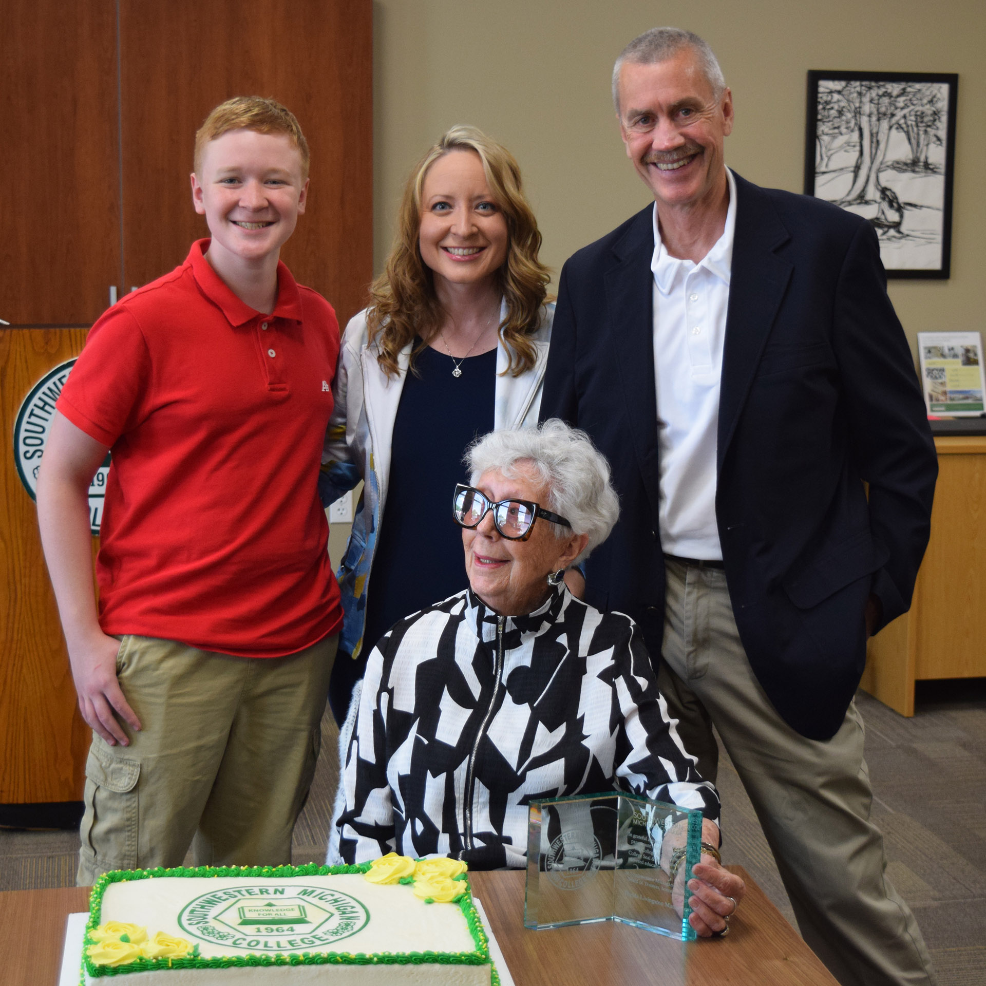 Daniel, Sarah and David with his mother