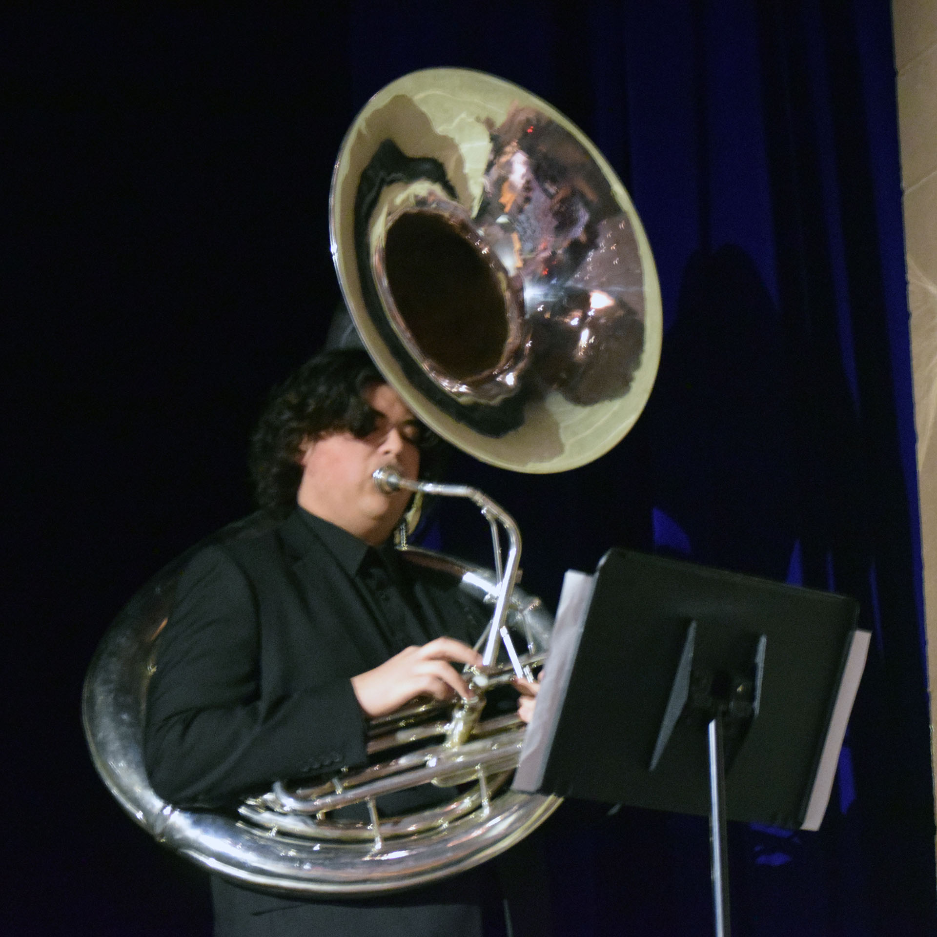 Hector Salguero, sousaphone
