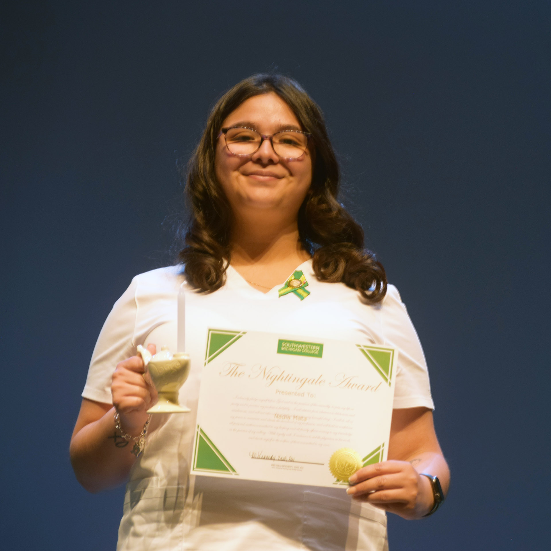 Nadia Mata of South Haven, winner of The Nightingale Award
