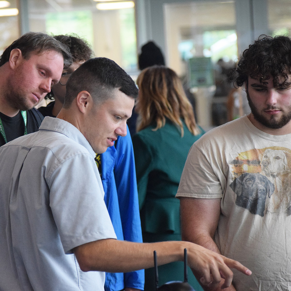 MEC’s Nick Bogen works with drones