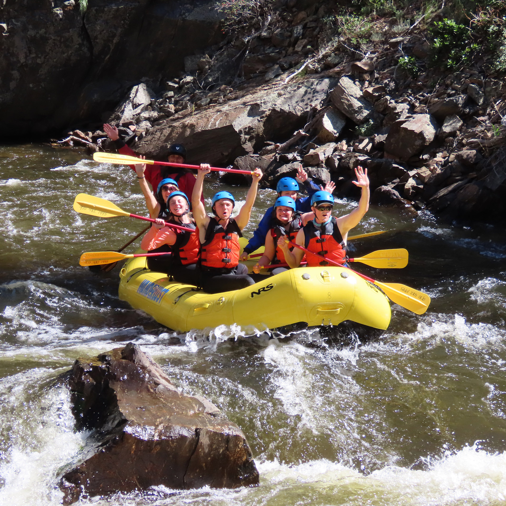 Whitewater rafting